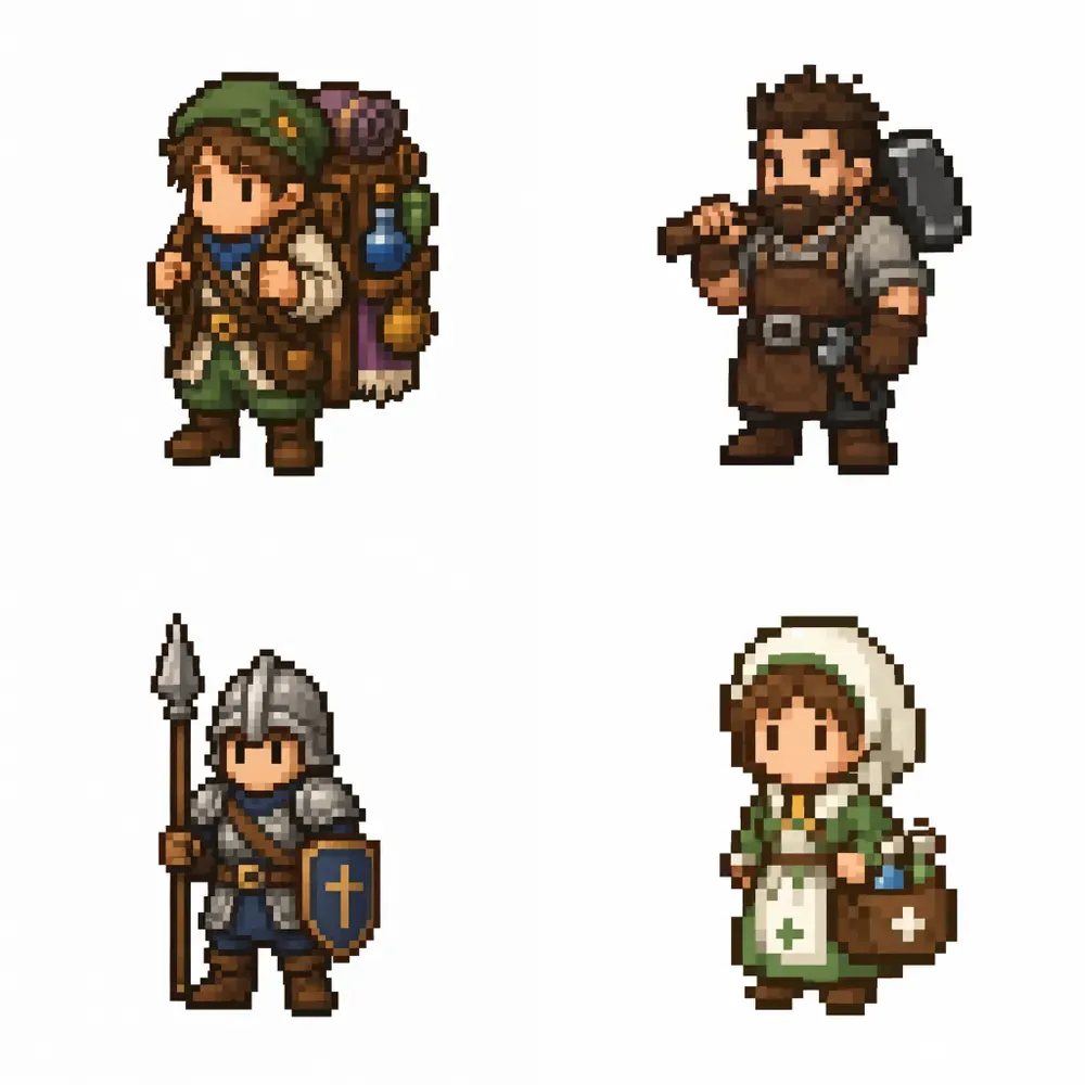 8bit RPG Npc Sprite Generator