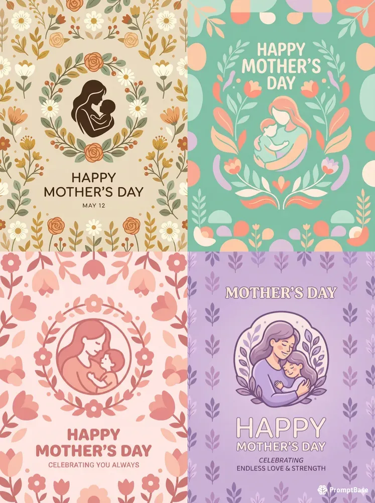 Flat Mothers Day Poster Generator