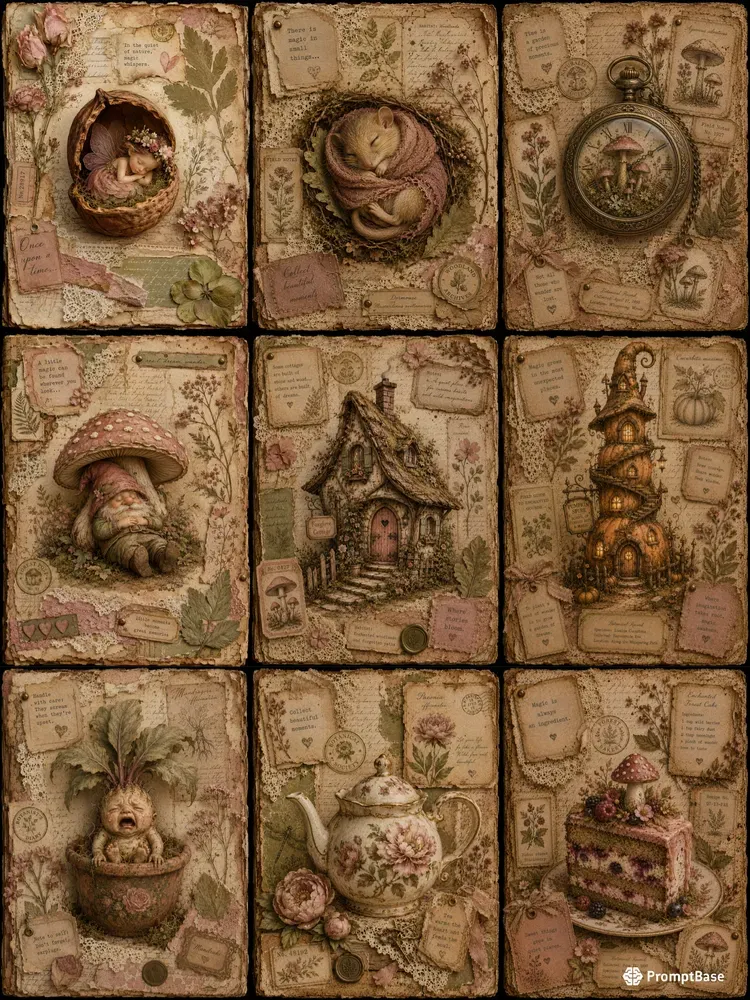 Vintage Fairytale Junk Journal Makers