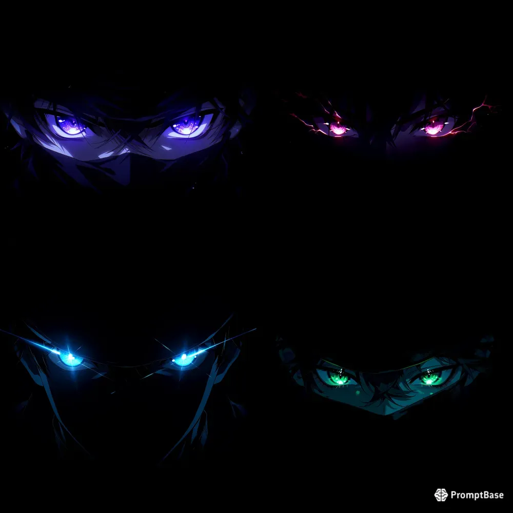 Neon Anime Portraits