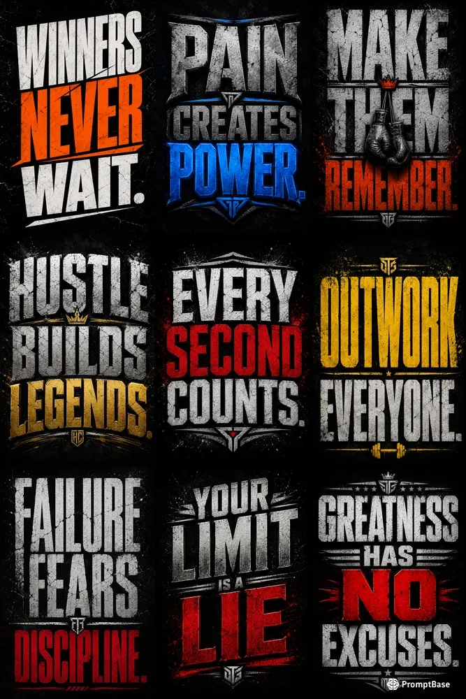 Motivational Typography Posters