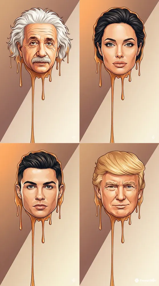 Melting Celebrity Portraits