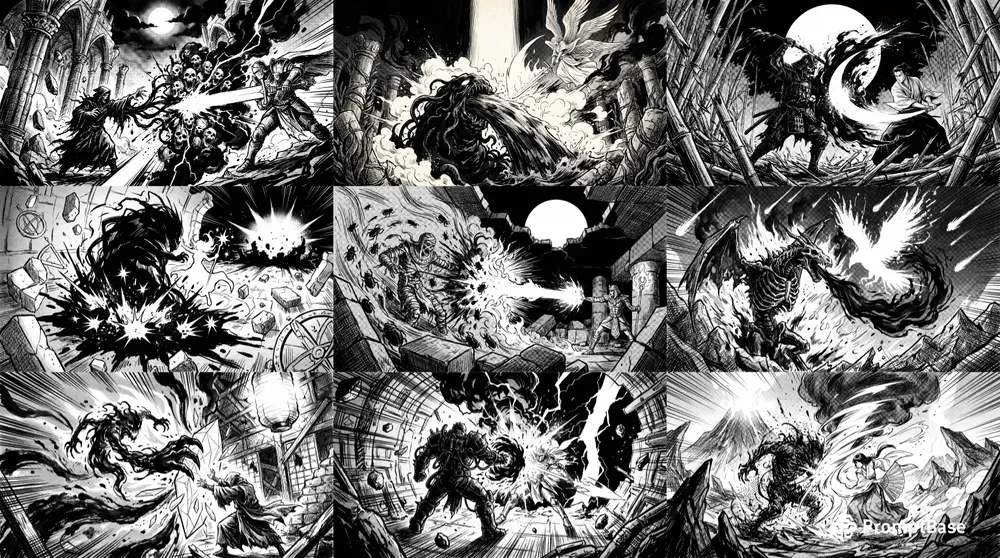 Sorcery Collision Manga Inks