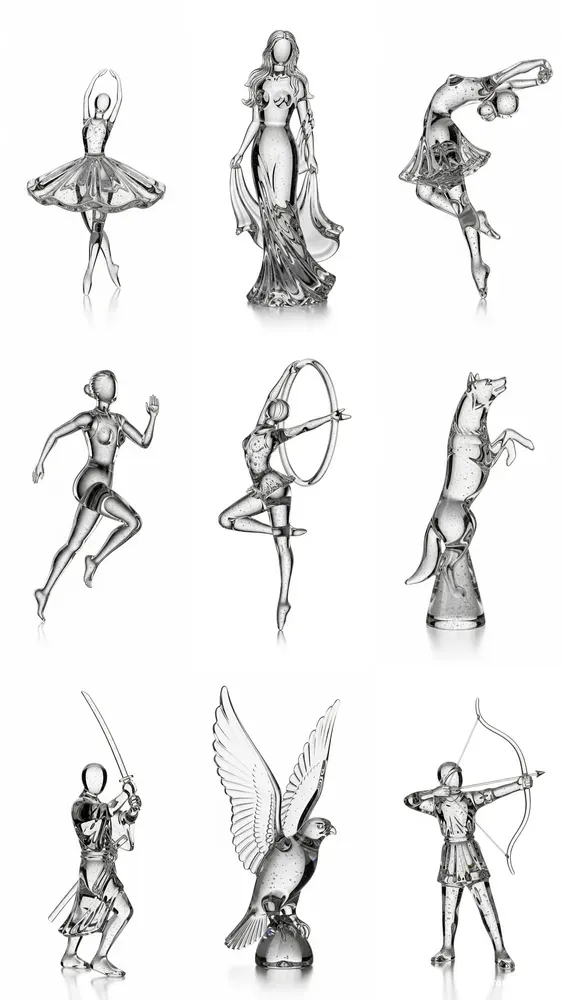 Volcanic Glass Figures In Motion