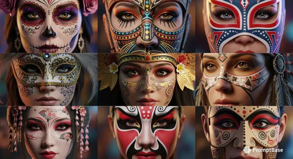 World Mask Portraits