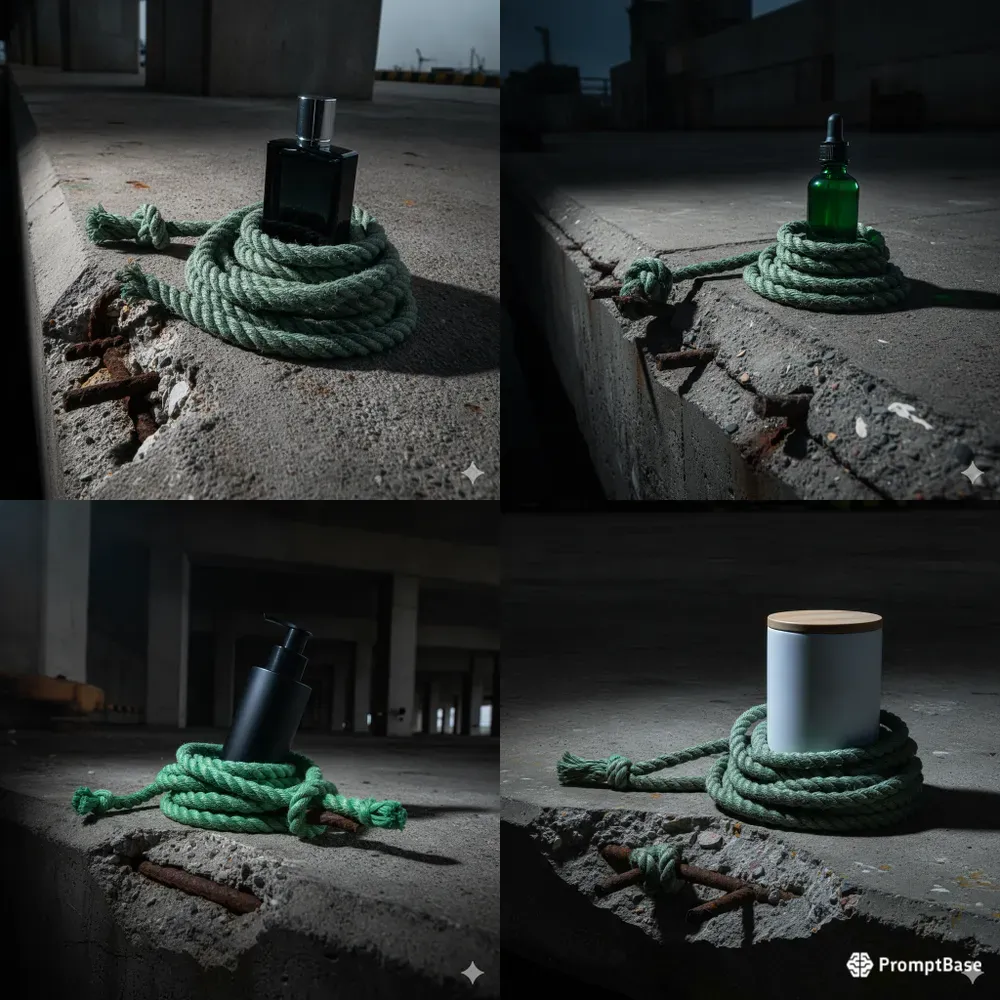 Green Industrial Ropes Secured