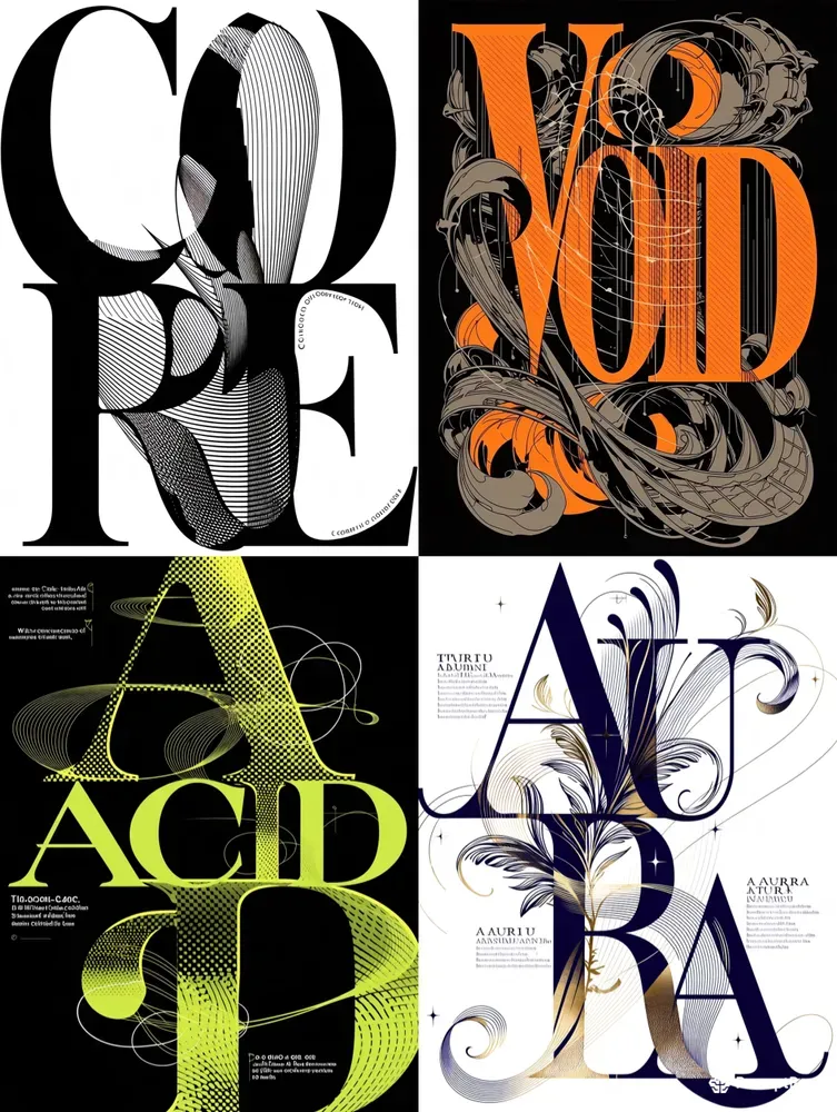 Avantgarde Typography Posters