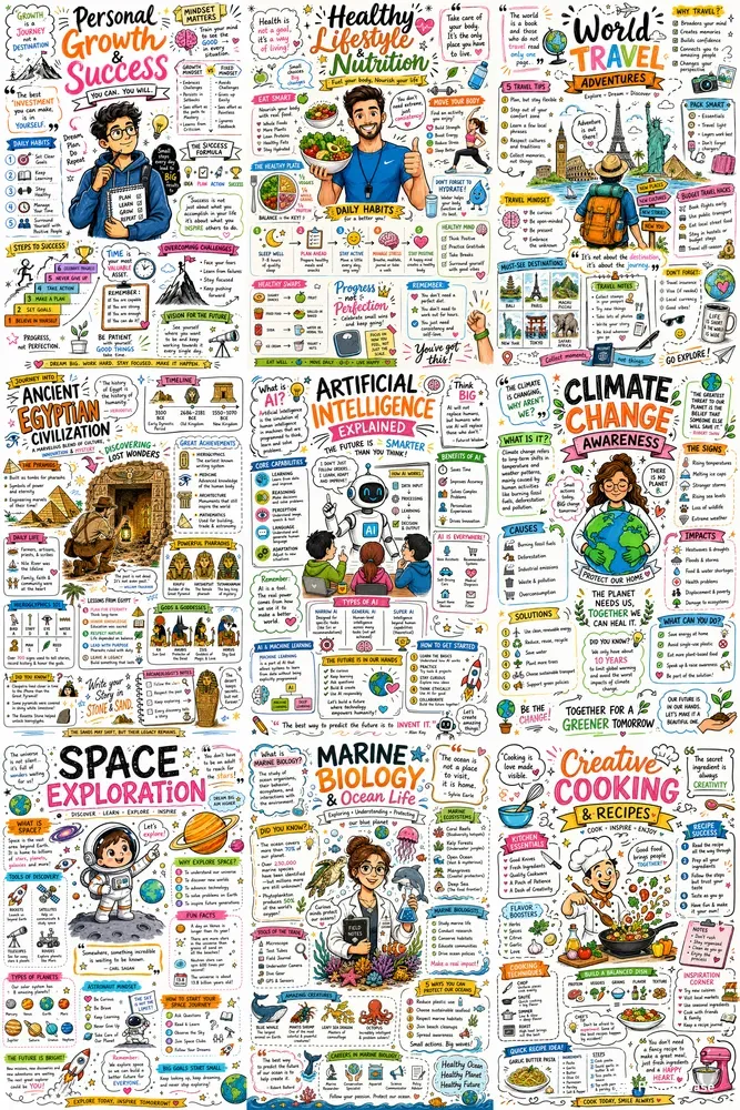 Handdrawn Sketchnote Posters