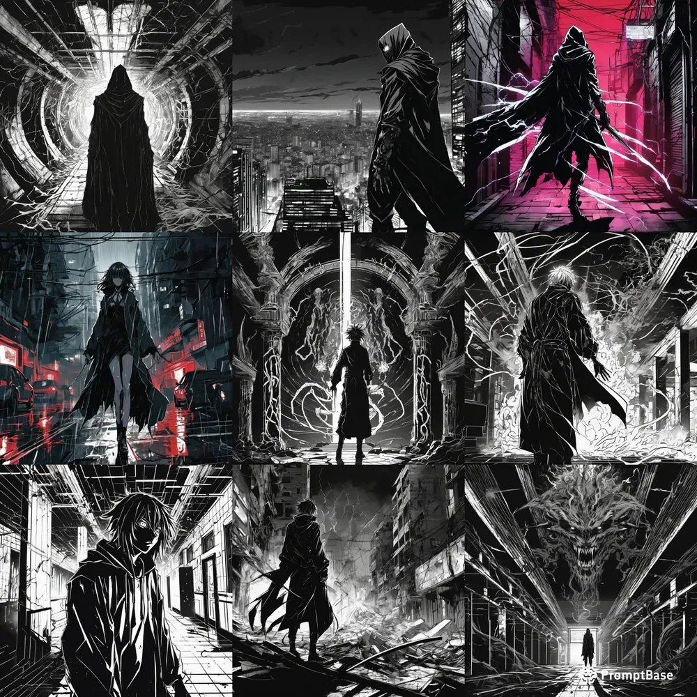 Dark Cursed Sorcerer Anime Scenes