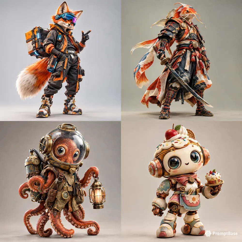 Designer Collectible Character Art