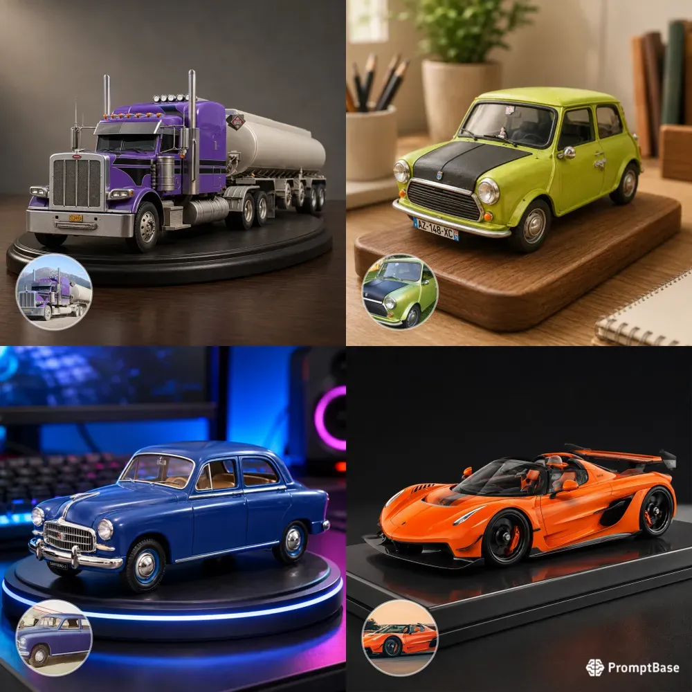 Vehicle Photos To 3D Desk Collectibles