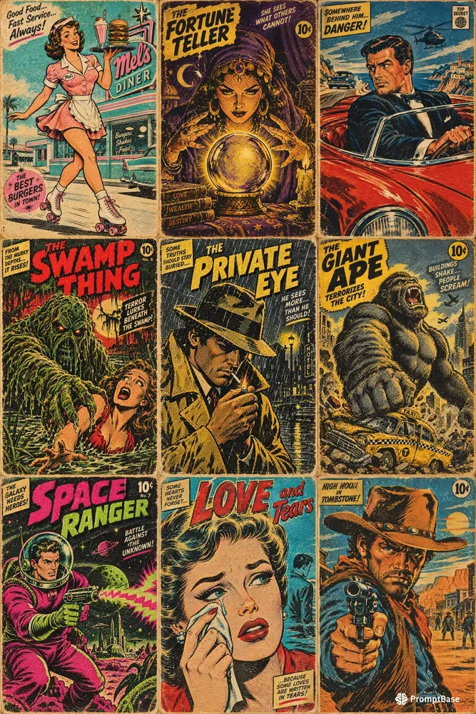 The Pulp Vault Vintage Comic Art