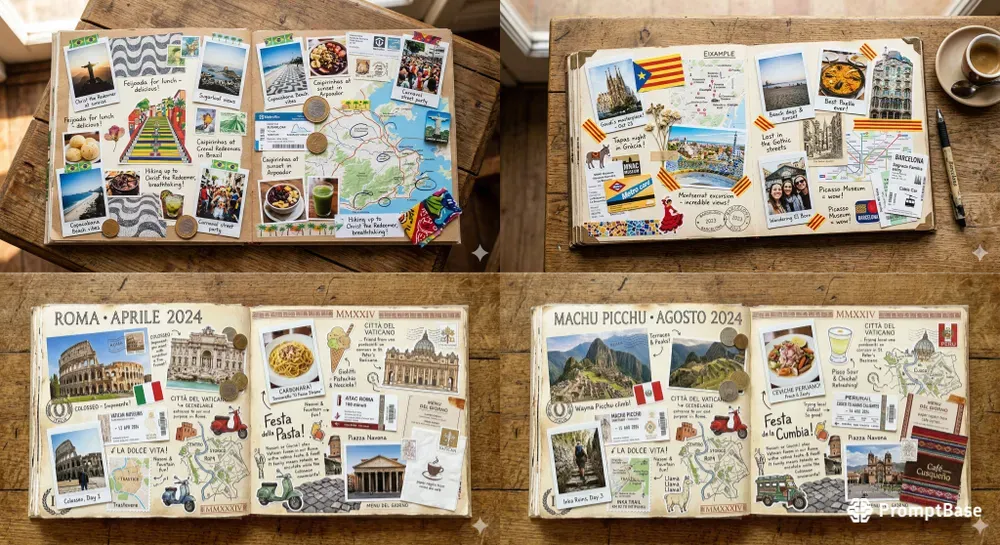 Beautiful Travel Scrapbooks