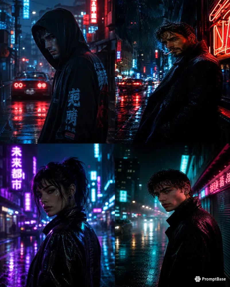Cinematic Neon Portrait Generator