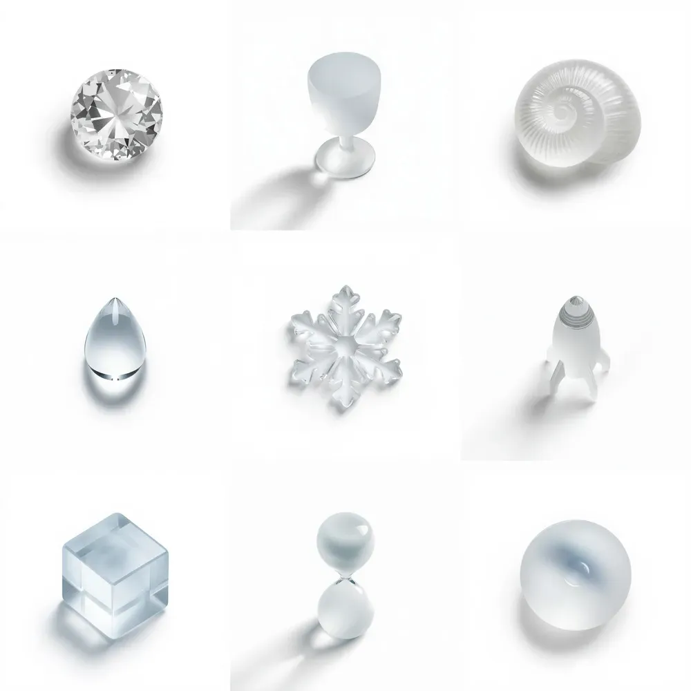 Frosted Glass 3D Icon Studio Transluces