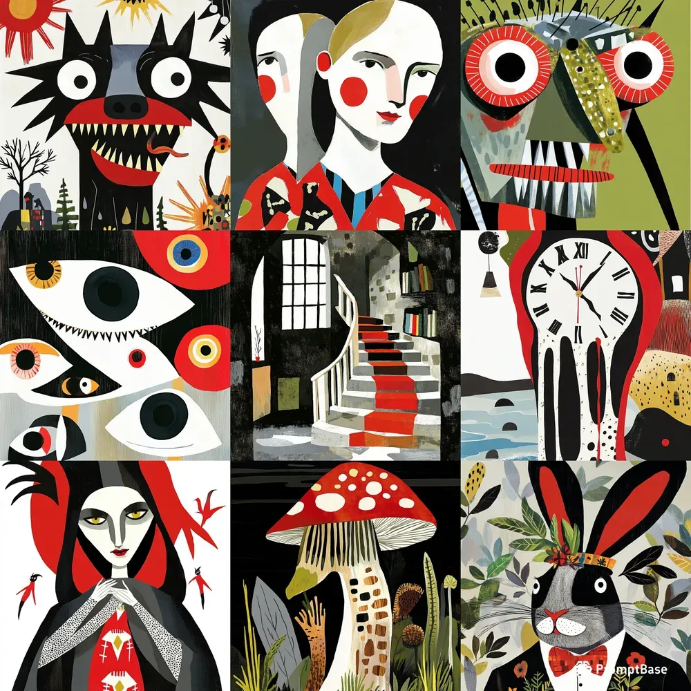 Uncanny Surrealist Compositions