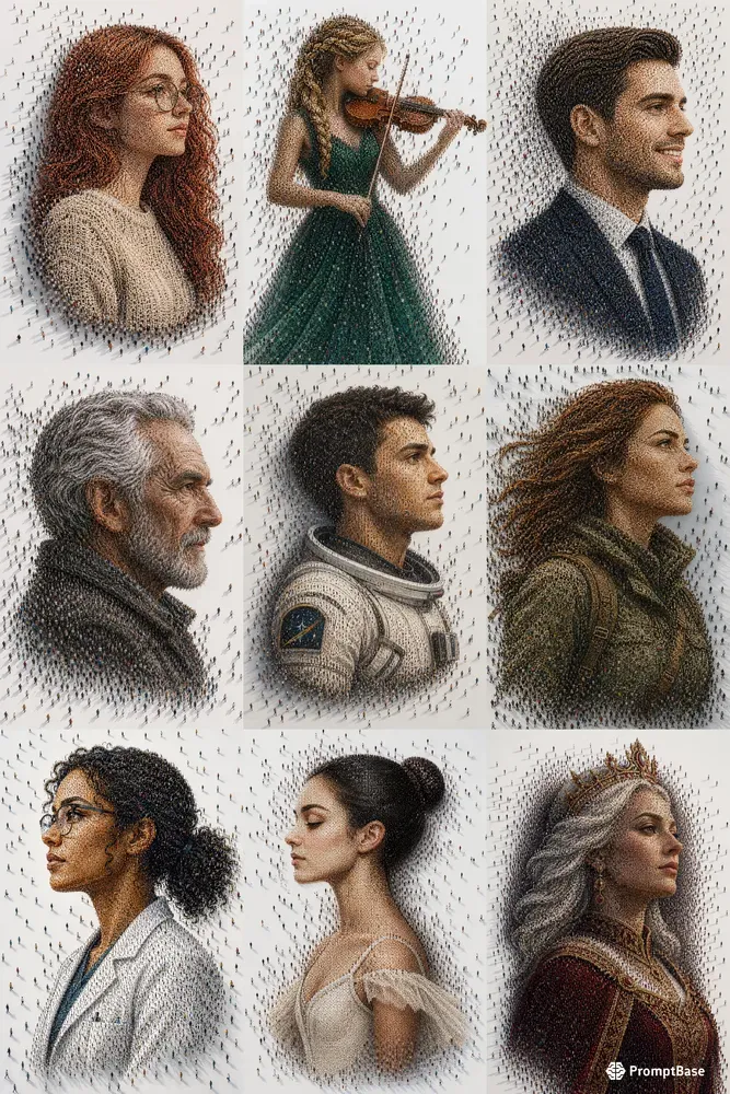 Human Swarm Portrait Generator