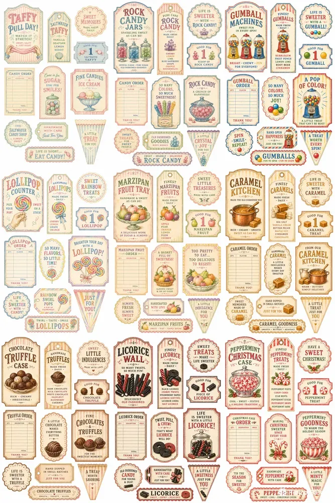 Vintage Candy Shop Ephemera