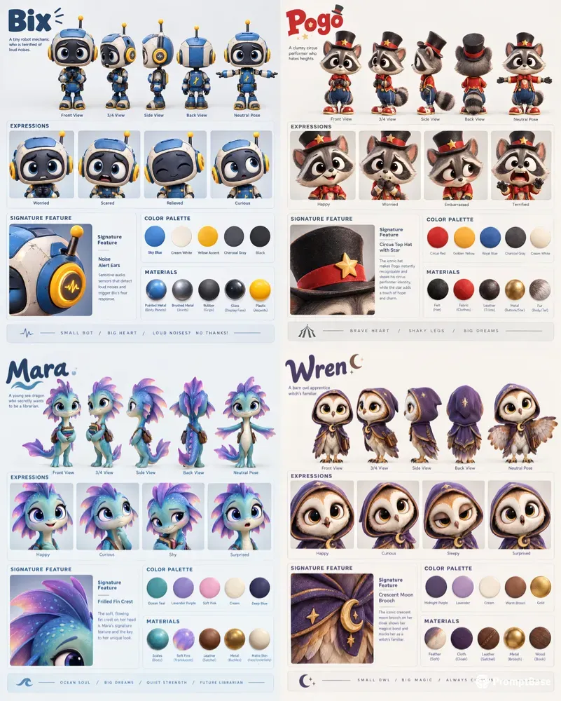 Character Identity Blueprints