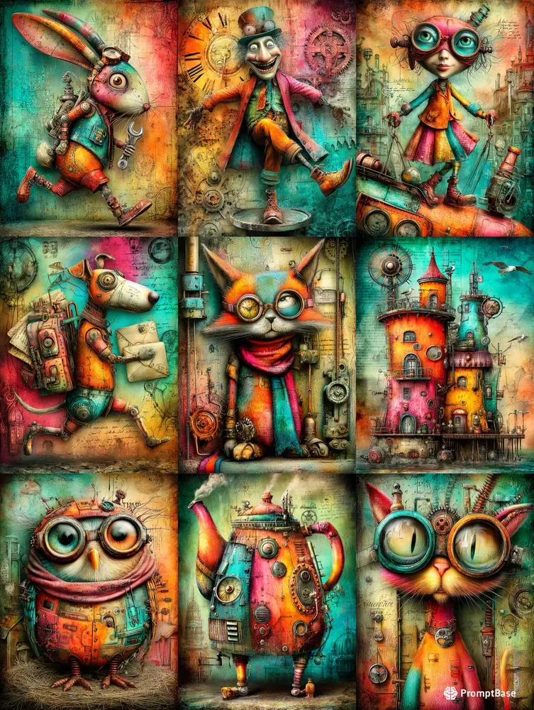 Summer Steampunk Junk Journals