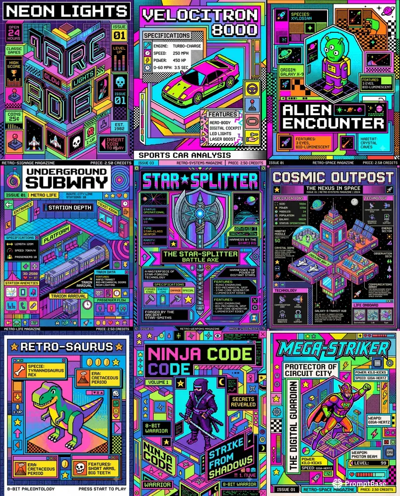 Pixel Poster Designs