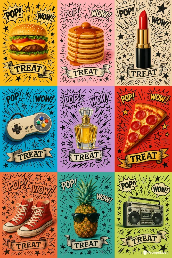 Pop Art Doodle Fusions