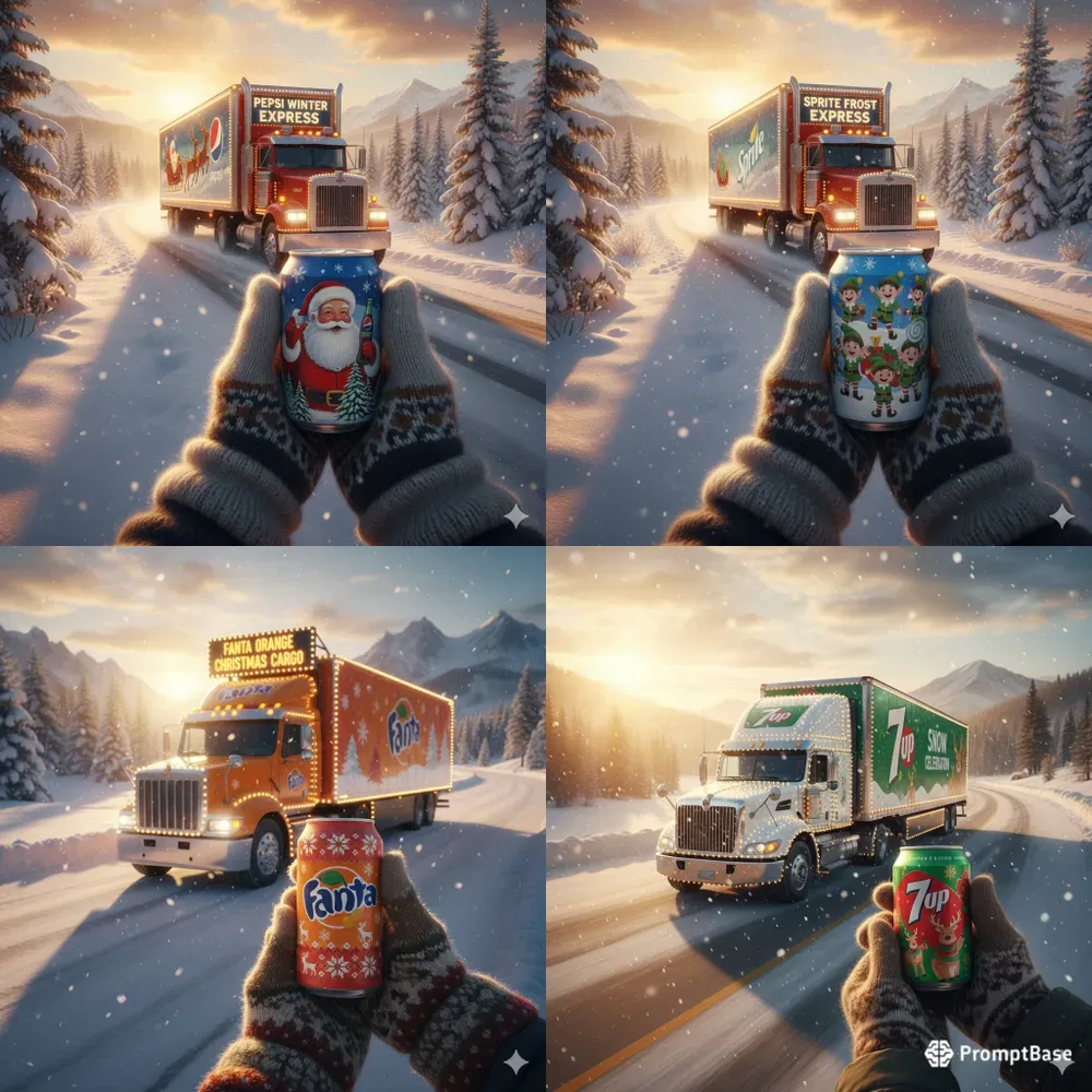 Holiday Beverage Truck Showcases