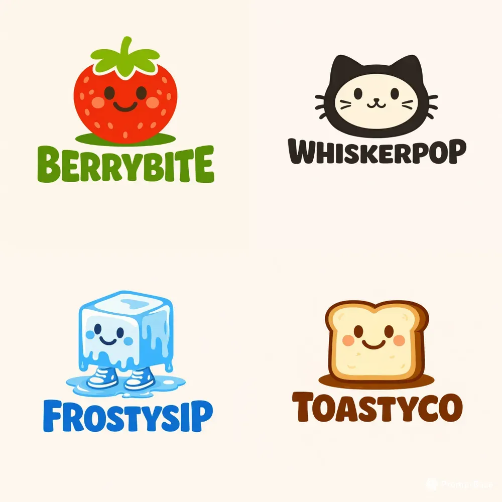 Kawaii Brand Mascot Logos
