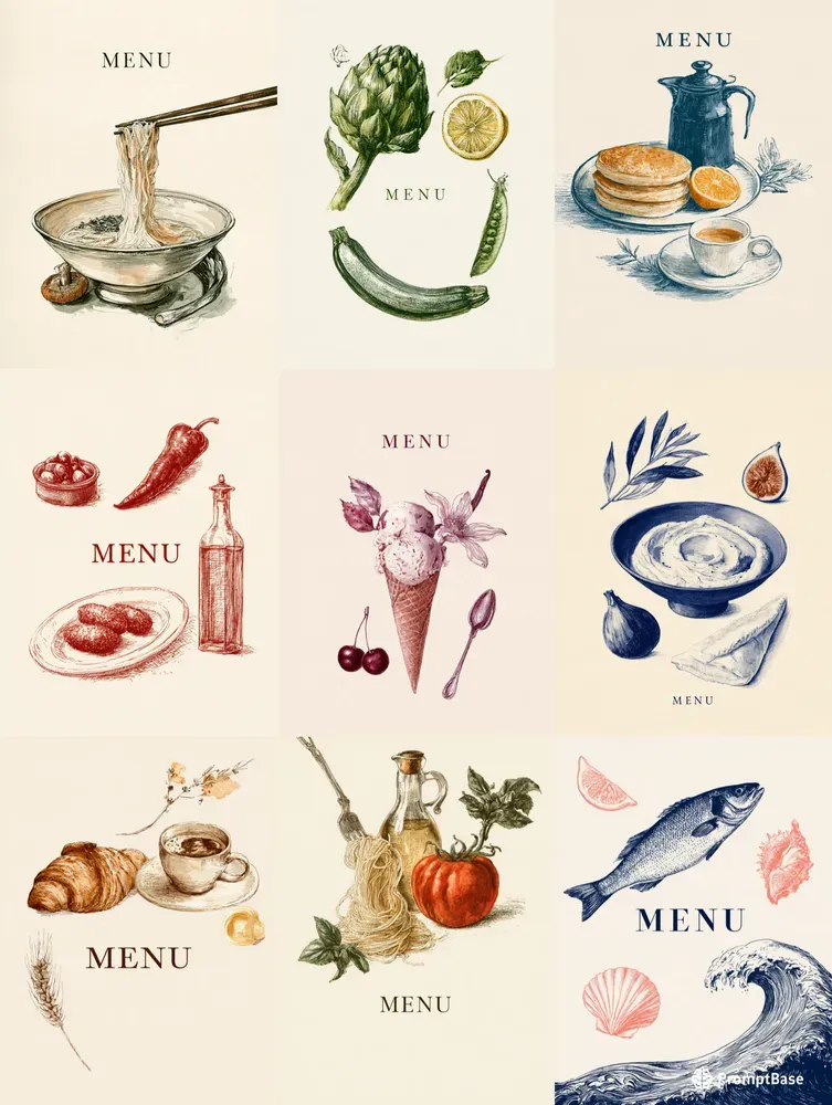 Elegant Menu Covers