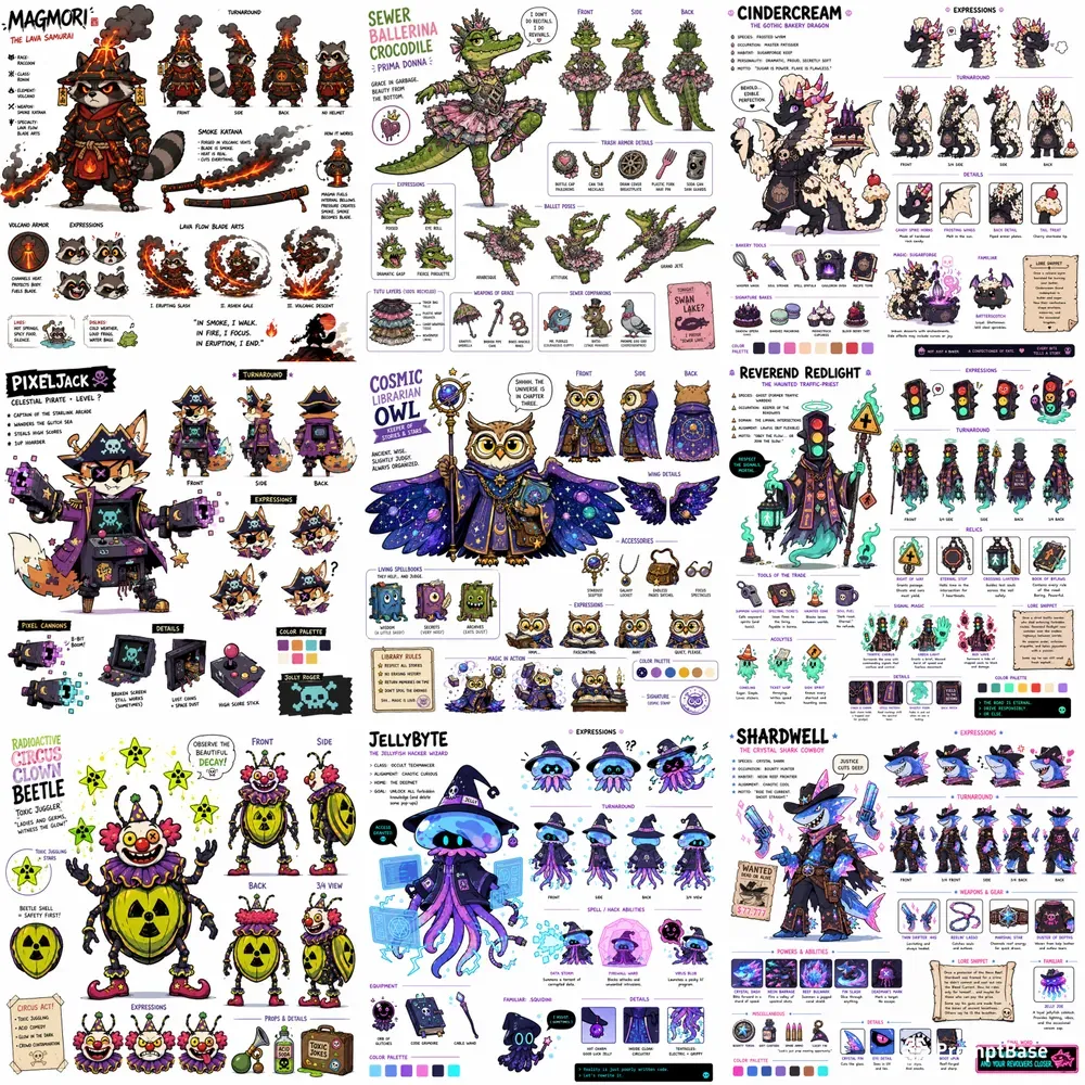 Mystical Cute Angel Creatures Packs