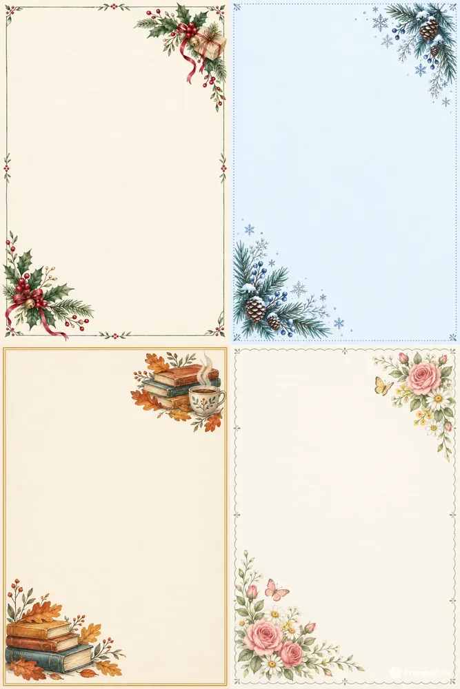 Cozy Seasonal Letter Papers
