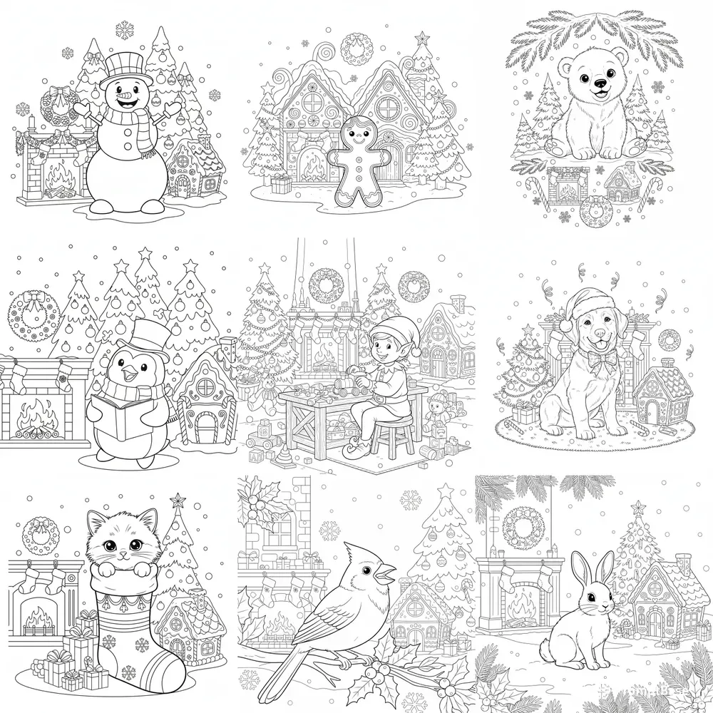 Christmas Coloring Book Creator Suites