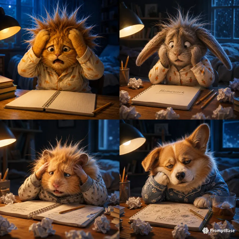 Stressed Desk Pets