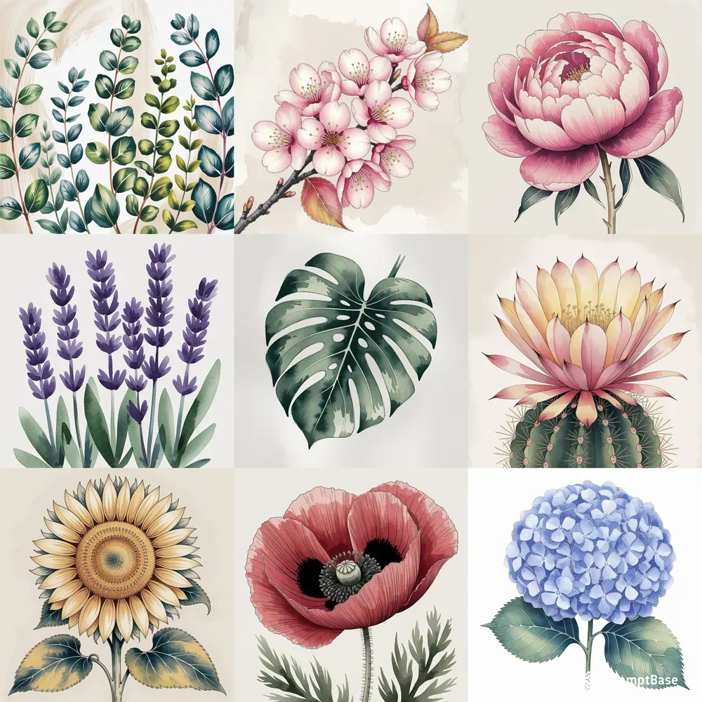 Watercolor Botanical Art
