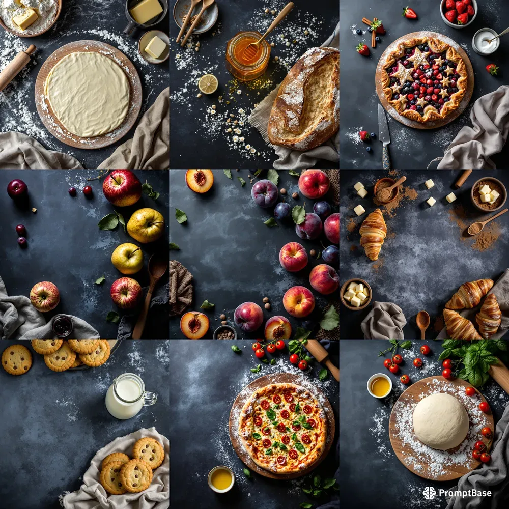 Topdown Photography Food Decor Scenes