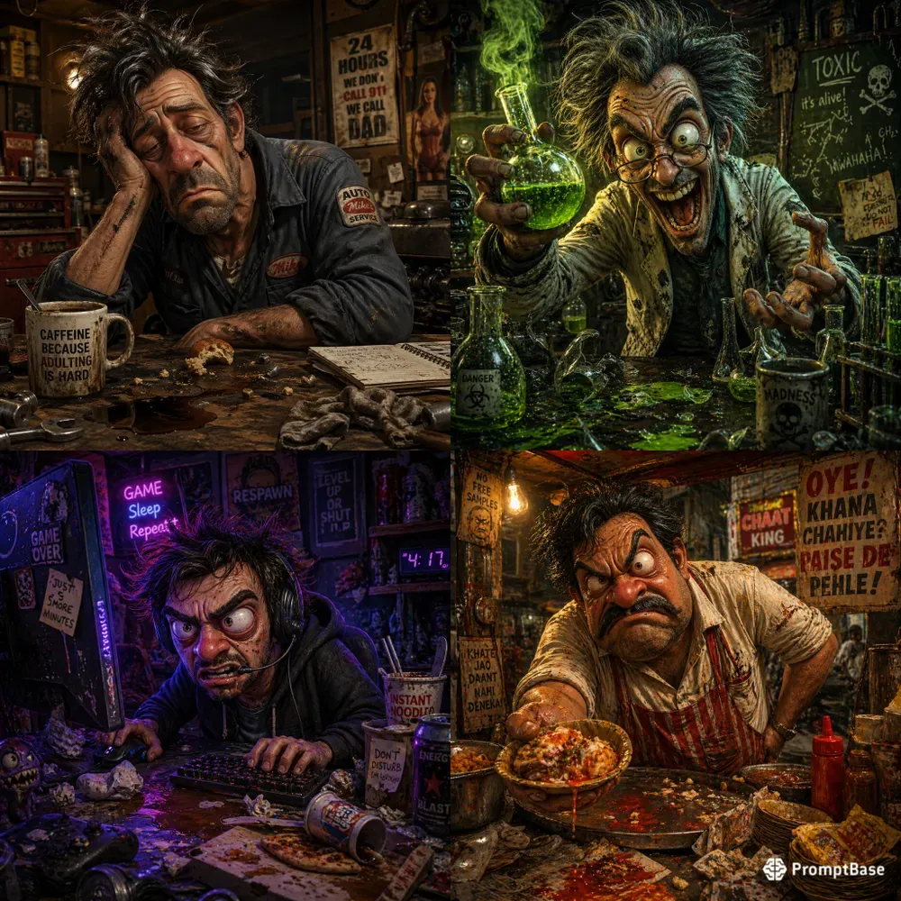 Messy Stylized Character Sets