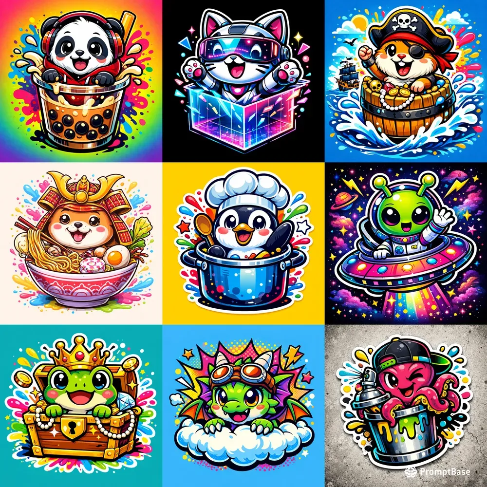 Cute Mascot Pop Art Logo Generator