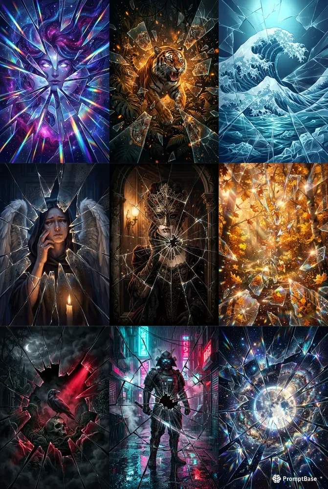 Shattered Reflection Art