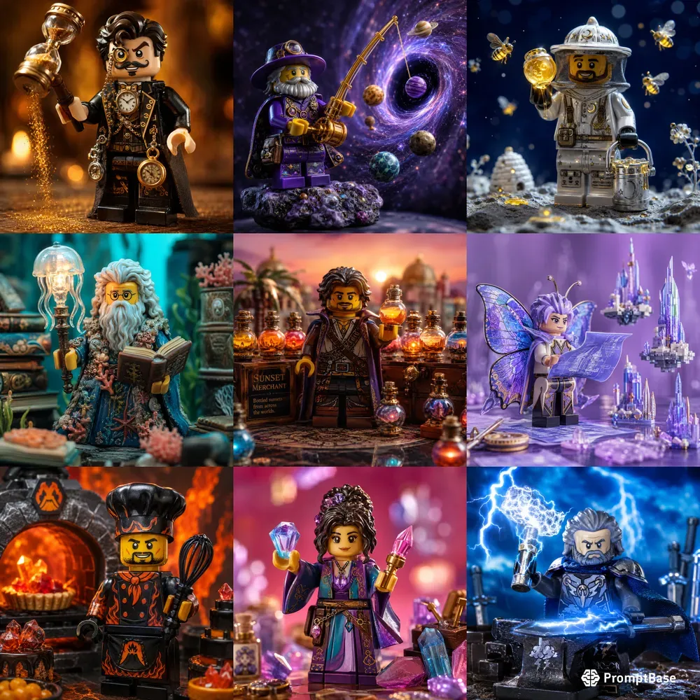 Collectible Minifigure Macro Portraits