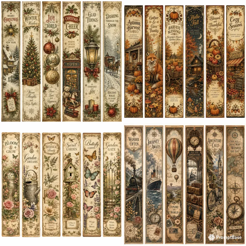 Enchanted Christmas Bookmarks