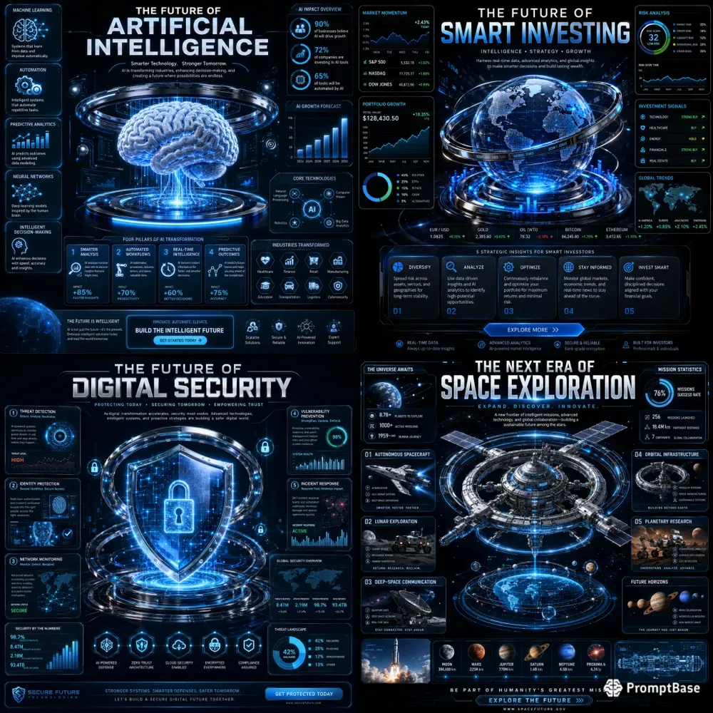 Futuristic Intelligence Infographics