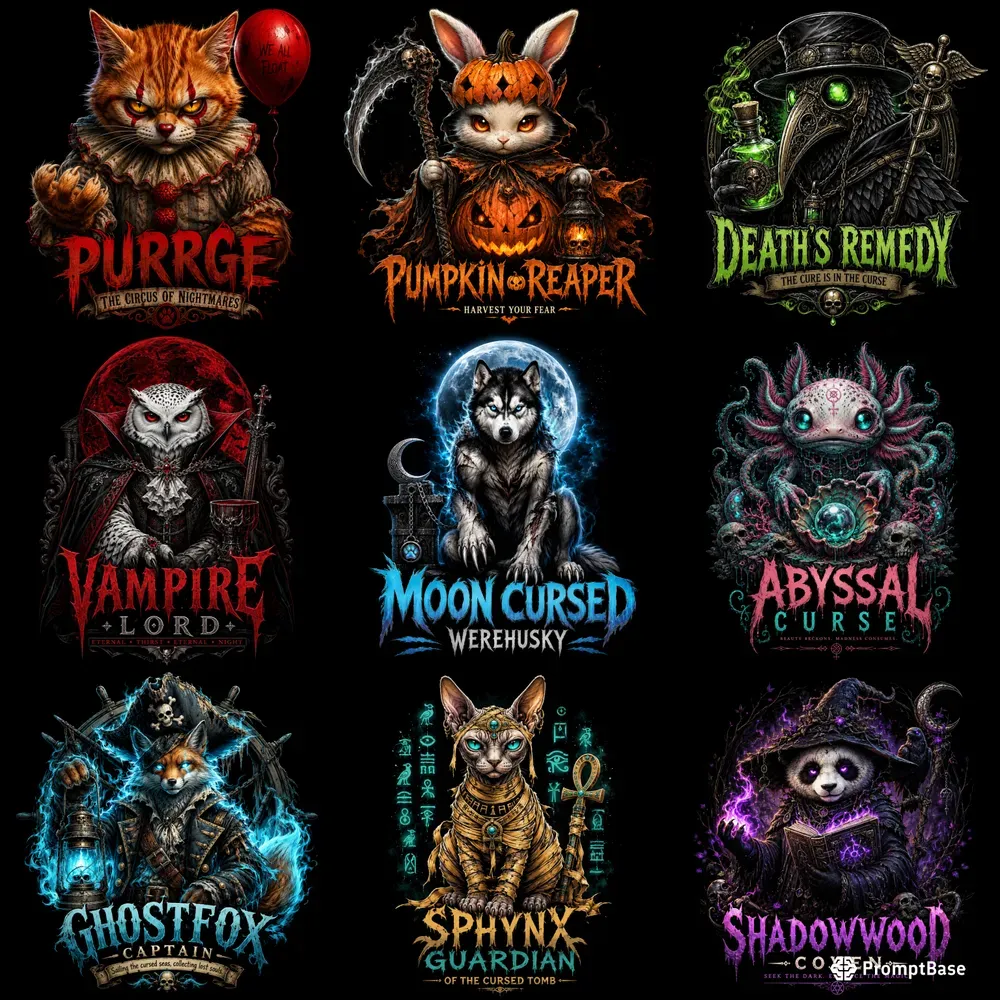 Cute Horror Animal Mashups