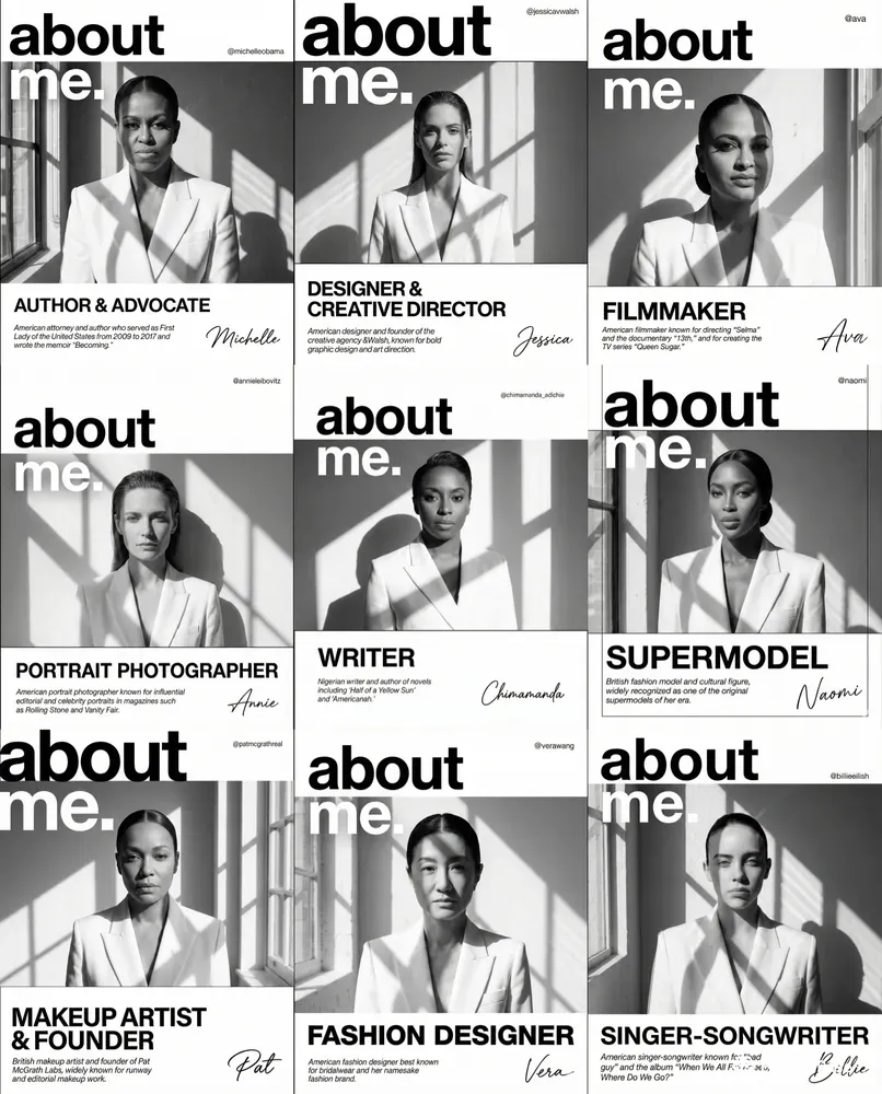 Blackandwhite About Me Posters