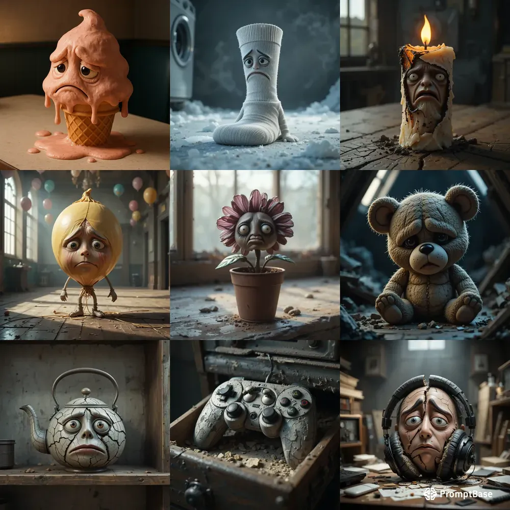 Sad Object Characters