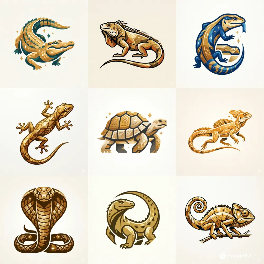 Modern Seal Reptile Emblems