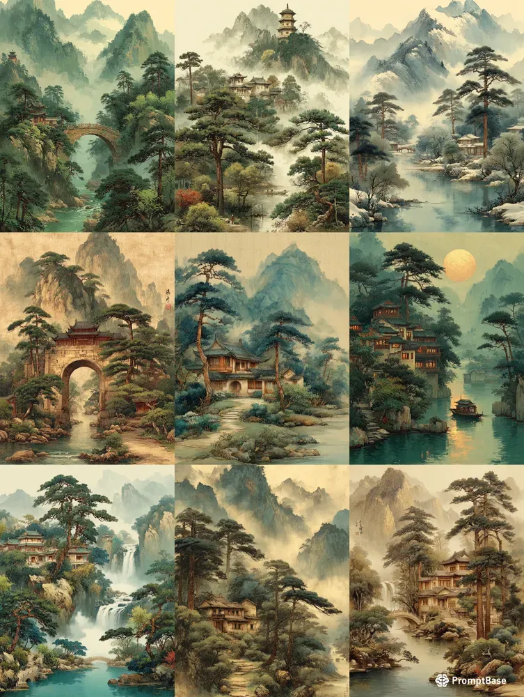 Timeless Chinese Ink Landscapes