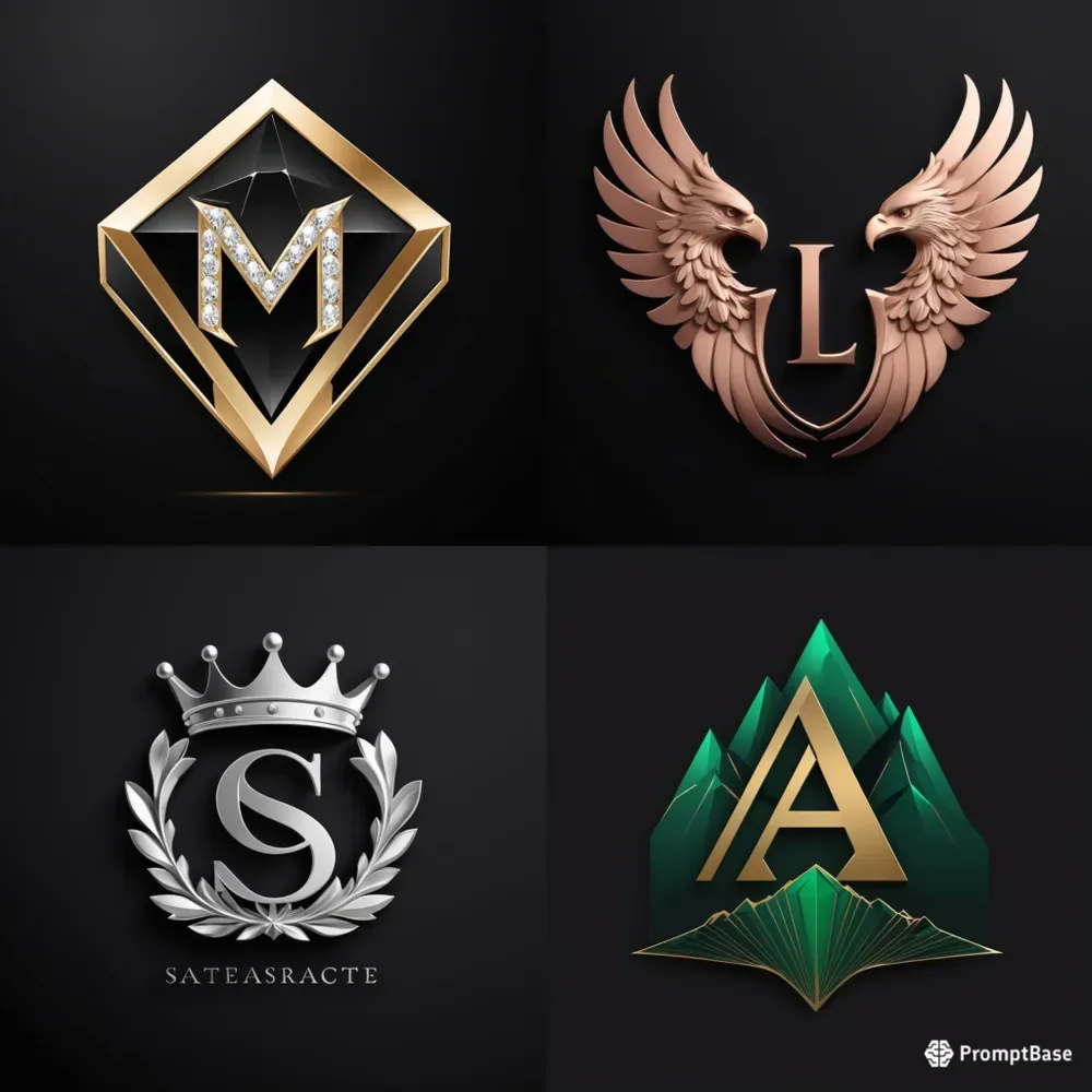 Luxury Minimalist 3D Letter Logos