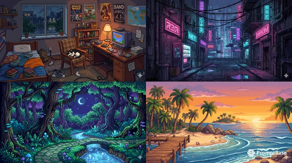 16bit Pixel Scene Makers
