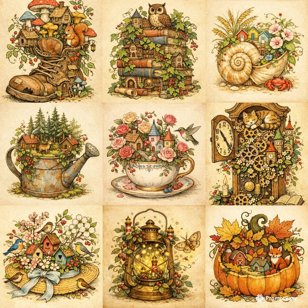 Vintage Storybook Illustrations