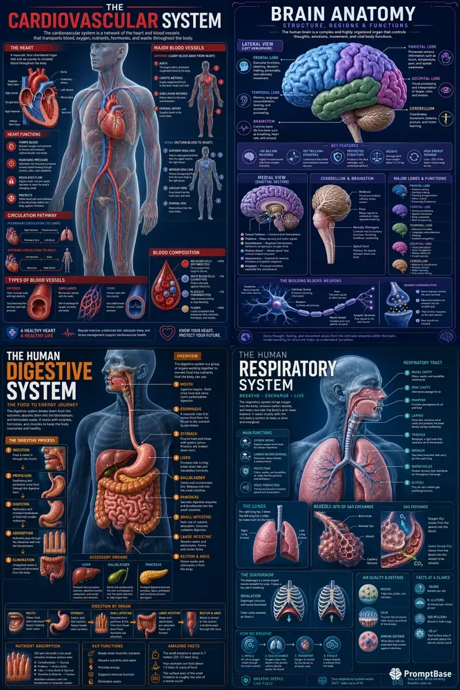 3D Human Anatomy Infographics